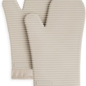 KitchenAid Ribbed Soft Silicone Oven Mitt Set - Image 1